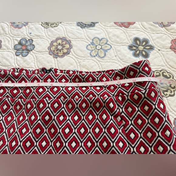 Anthropology Maeve Wiles Geometric Jacquard Faux Wrap Midi Skirt - Picture 5 of 6